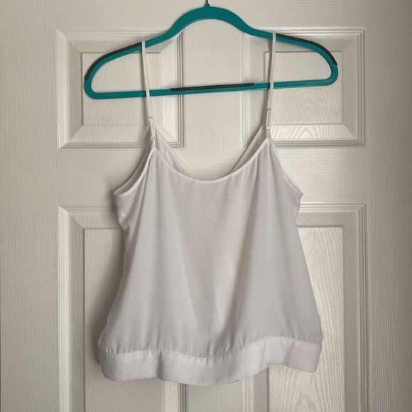 White cross snap front tank top - Picture 2 of 2